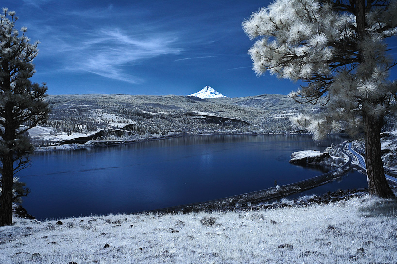 Mount Hood  and Columbia River