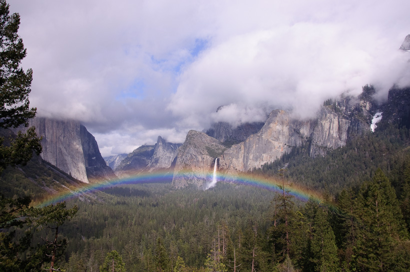 Tunnel View with Rainbow